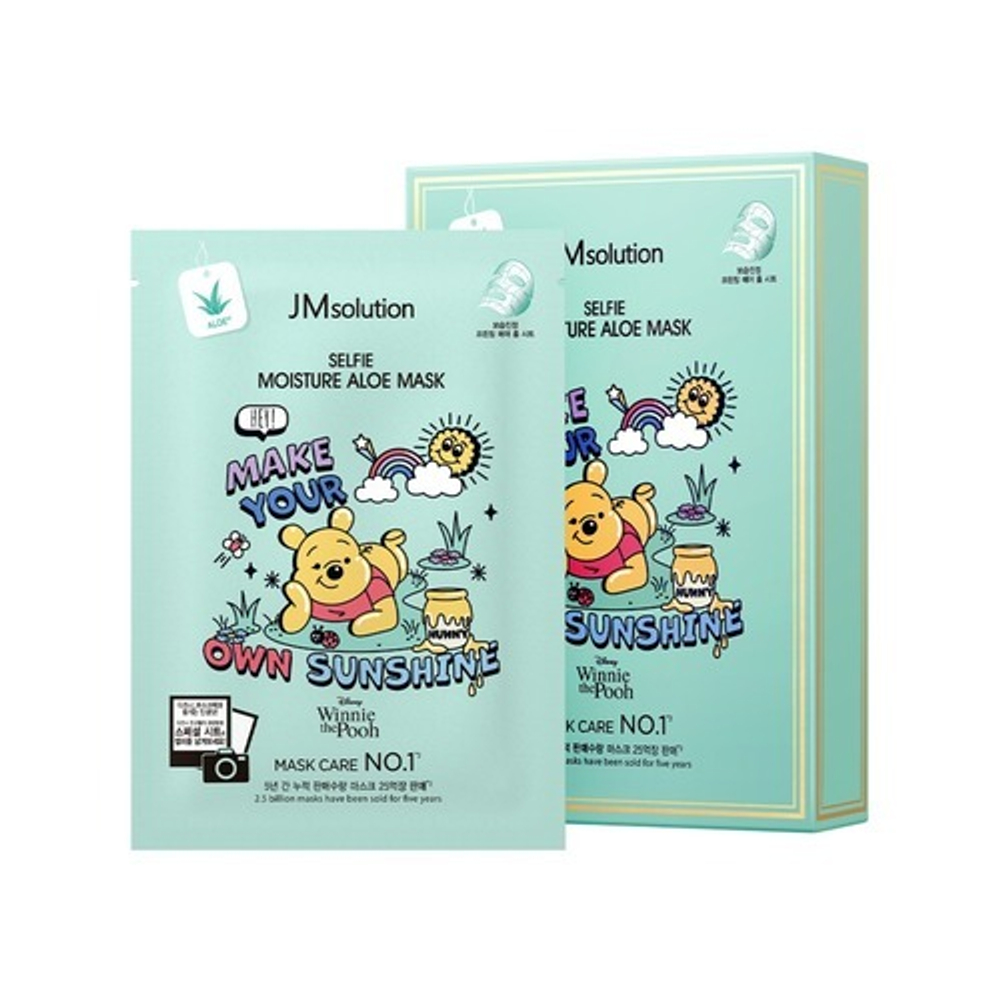 JMsolution Маска тканевая увлажняющая с алоэ – Disney collection selfie moisture aloe mask, 30мл