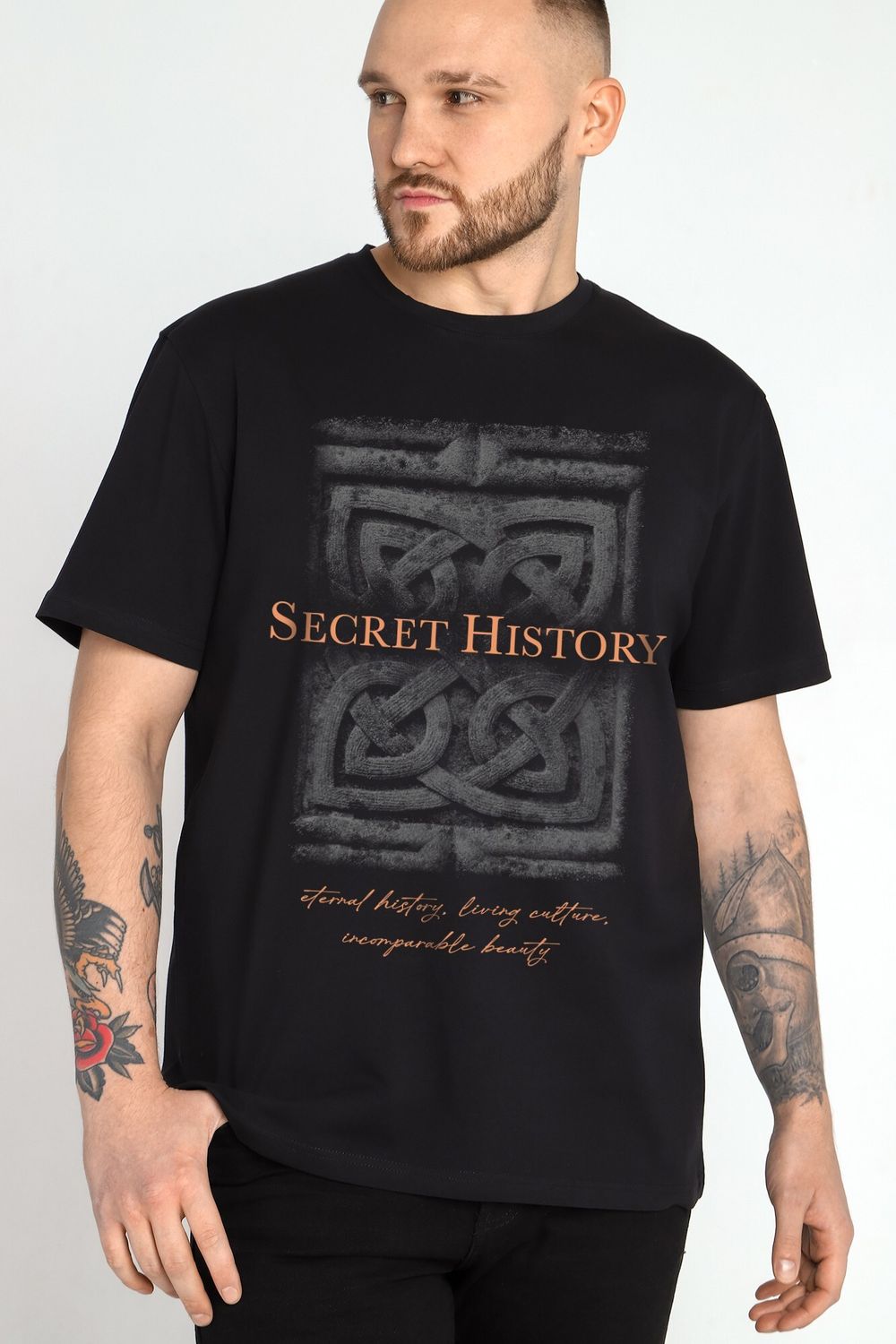 Фуфайка (футболка) мужская Клаб-6У Виотекс ЧЁРНЫЙ