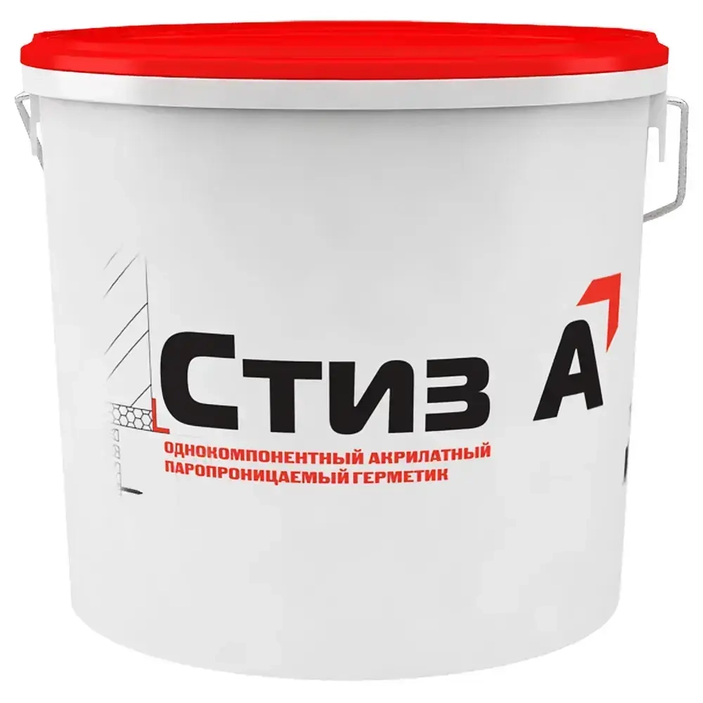 Герметик СТИЗ А, 3 кг, белый, для установки окон, Паропроницаемый