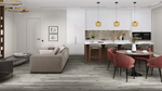 LVT-плитка Damy Floor T7020-5D-LVT Дуб Состаренный Серый