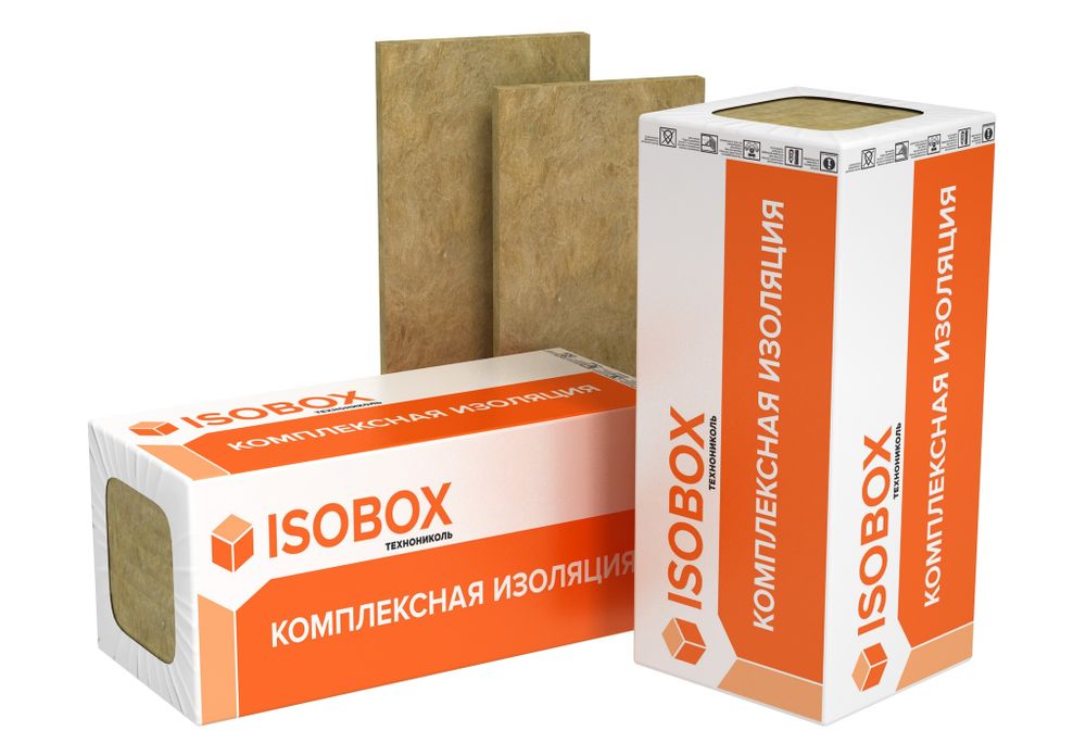 ПЛИТЫ ИЗ КАМЕННОЙ ВАТЫ ISOBOX ФАС 15 1200*600*50ММ