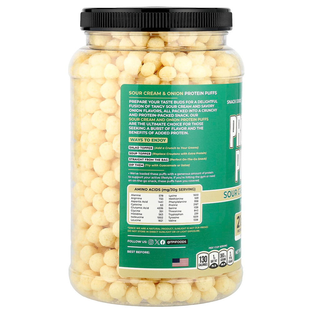 Twin Peaks Ingredients, Протеиновые шарики, сметана и лук, 300 г (10,6 унции)