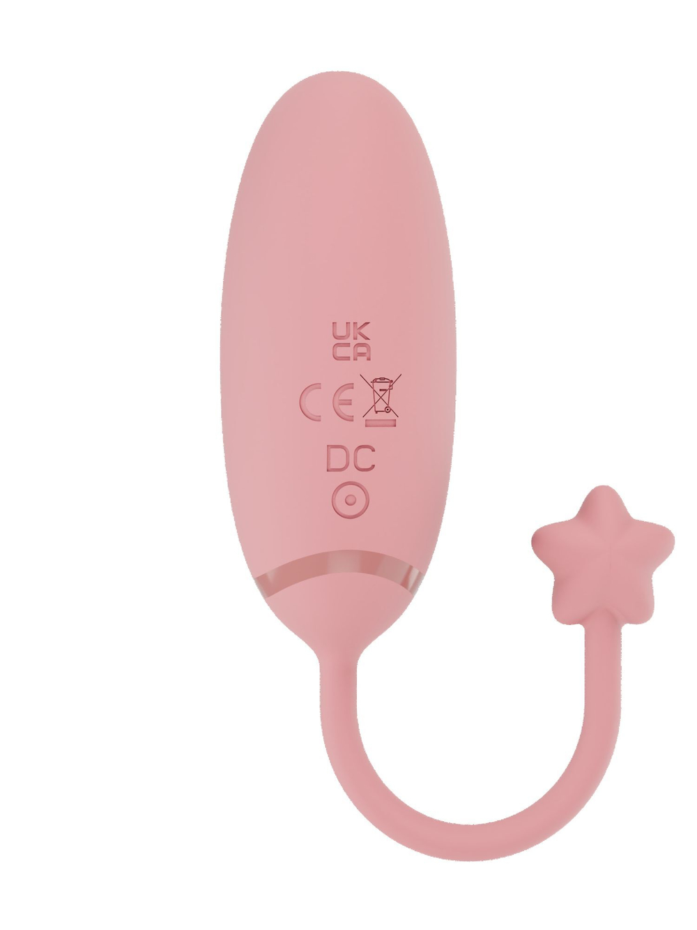 Нежно-розовое виброяйцо с управлением через приложение Diana