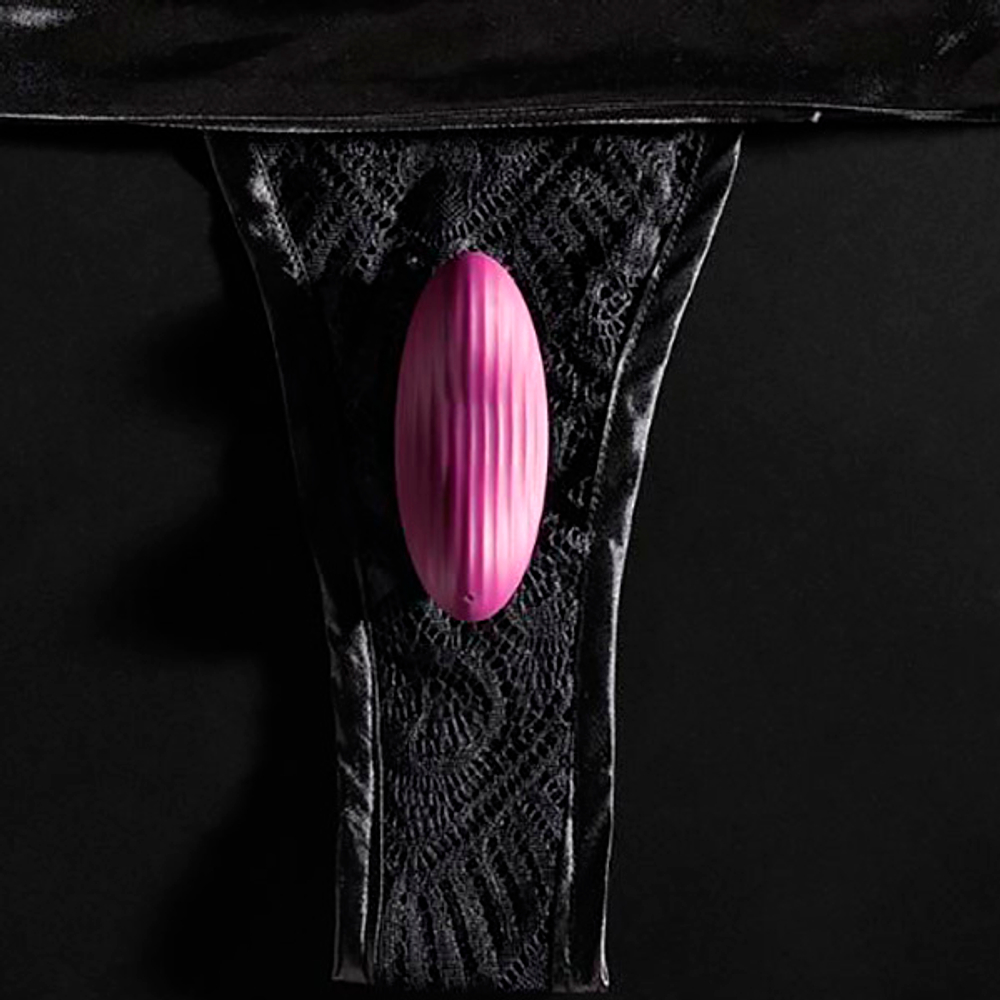 Фиолетовый клиторальный стимулятор в трусики с управлением через приложение Svakom Edeny App-controlled Clitoral Panty Vibrator STN01A