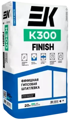 Финишная гипсовая шпатлевка ЕК К300 (20кг)