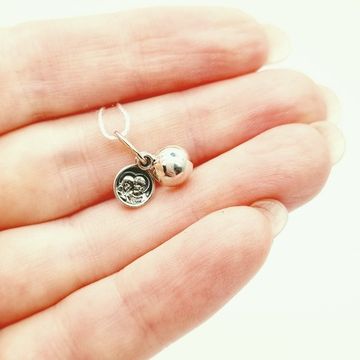 Подвеска "Слезка". Образы внутри: Богородица "Семистрельная" / Петр и Февронья