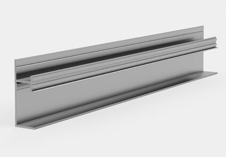 Теневой плинтус скрытого монтажа Pro Design 7210 анодированный, 2700x17,5x48,5 мм