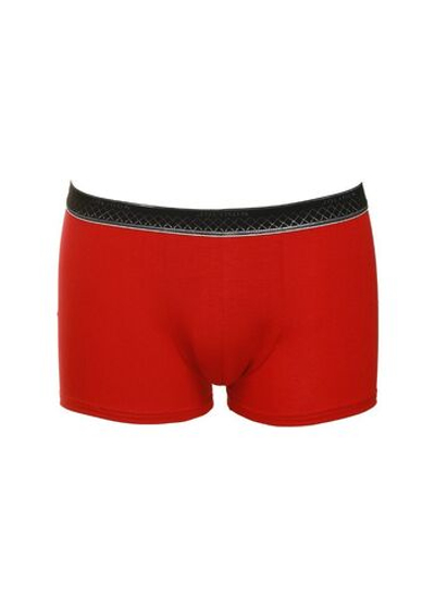 Мужские трусы-боксеры из микромодала с широкой мягкой резинкой (Размер: XL) (Цвет: красный)