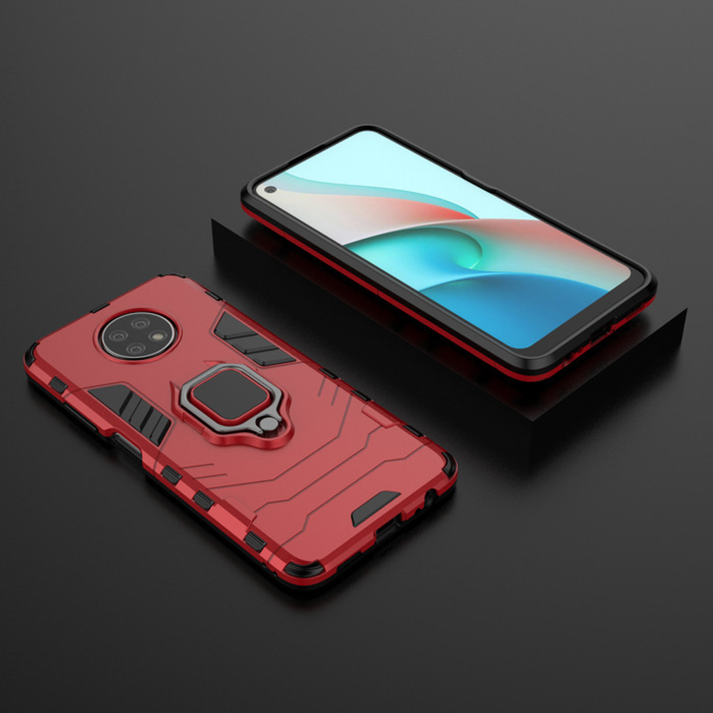 Противоударный чехол с кольцом Panther Case для Xiaomi Redmi Note 9 5G