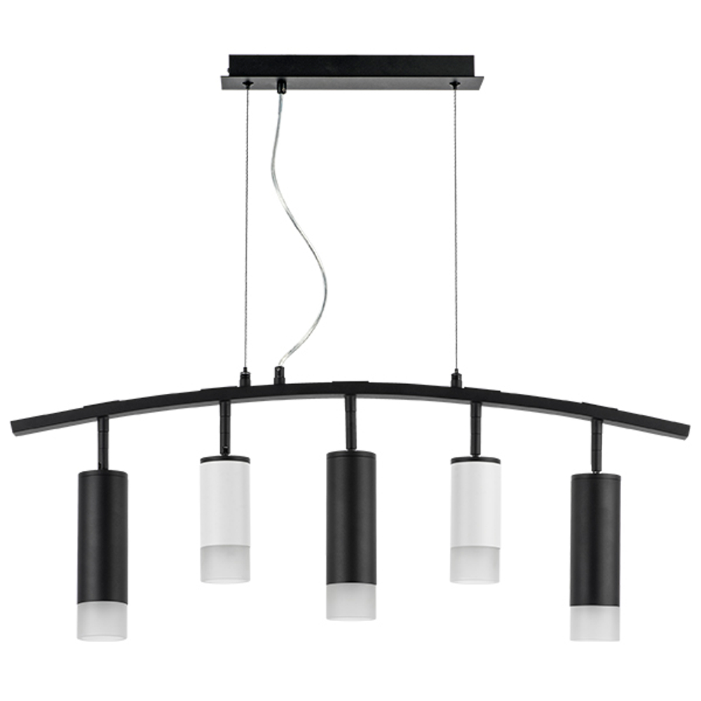 LR7353628731 Люстра RULLO 5х50W GU10 ЧЕРНЫЙ/БЕЛЫЙ (571735+214436-2+214487-3+202431-5)