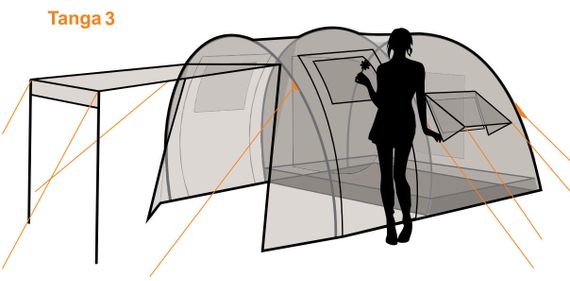 Палатка Canadian Camper TANGA 3, цвет woodland