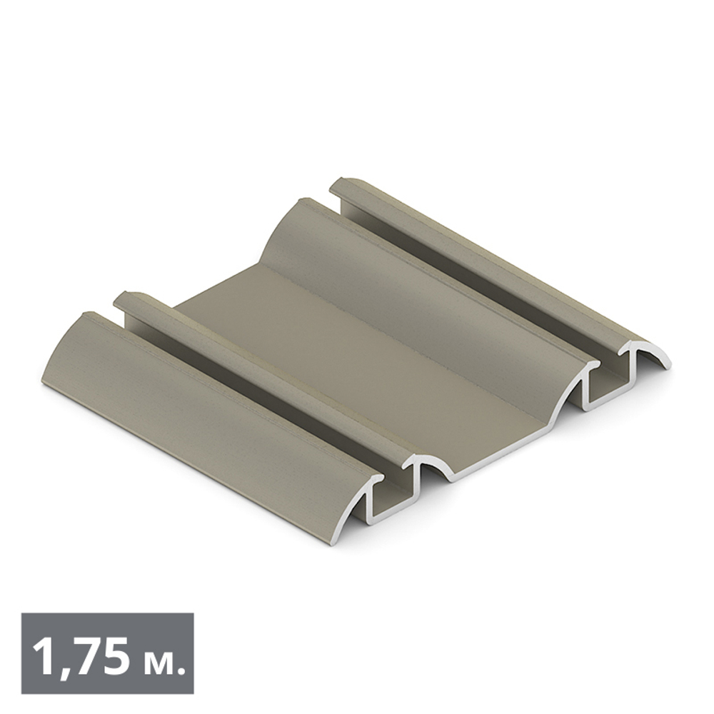 СТАНДАРТ Направляющая нижняя двухполозная (1,75 м) шампань матовая (AL) (AS0504) Aristo