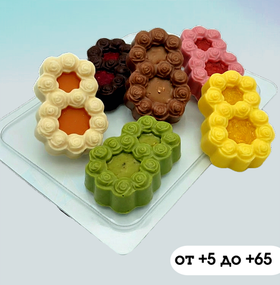 Пластиковая форма для шоколада 8 марта / Розы МИНИ