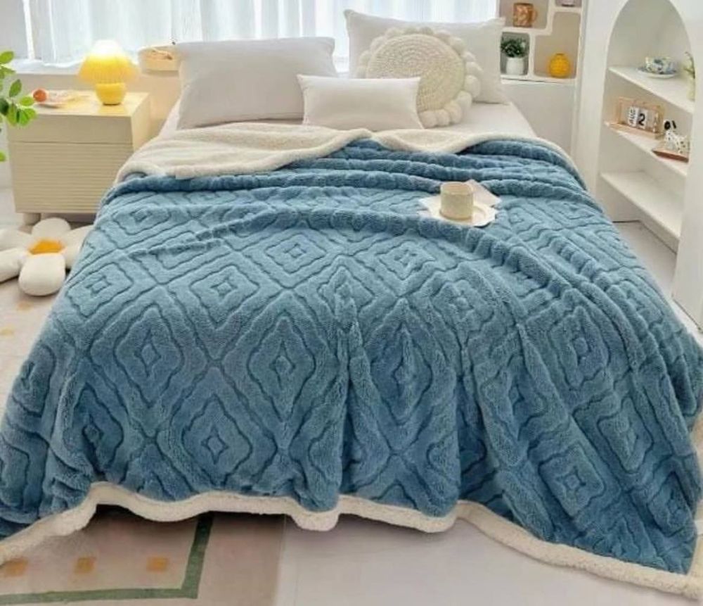 Плед РОМБ ВЯЗКА 2сп