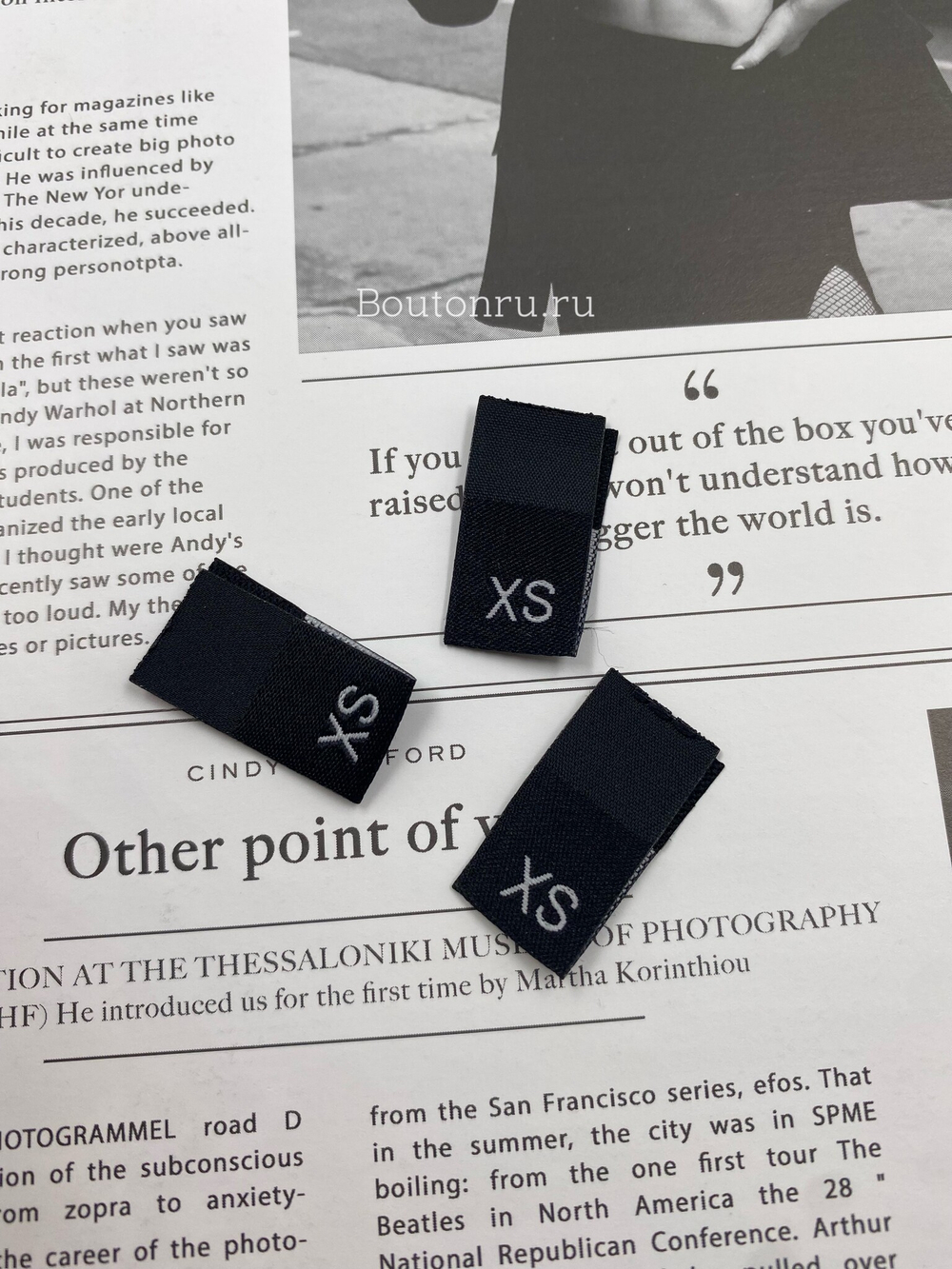 Размерник черный "XS" 14 мм