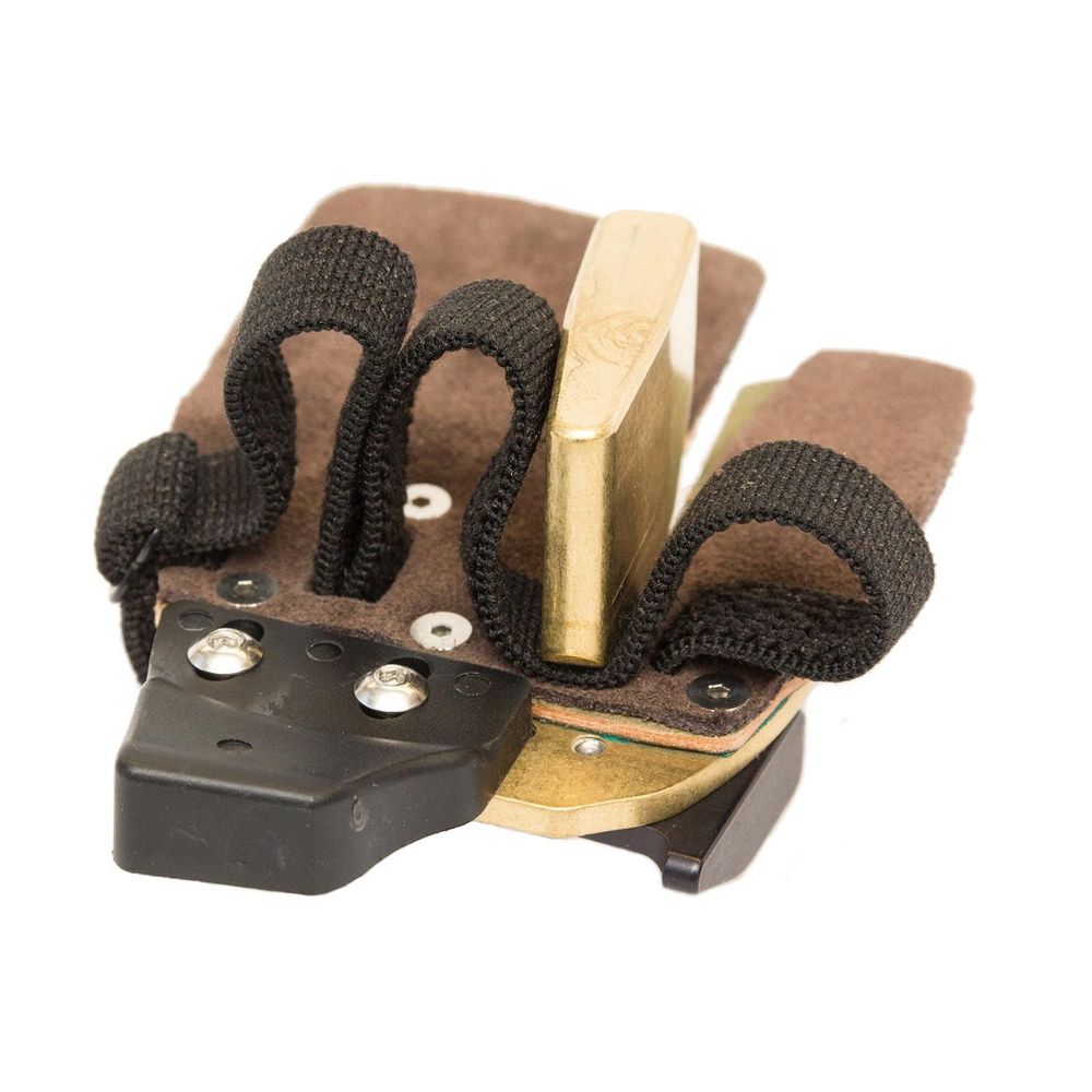 Напальчник для лука AAE KSL Gold Finger Tab (Brass w/ Cordovan Face)