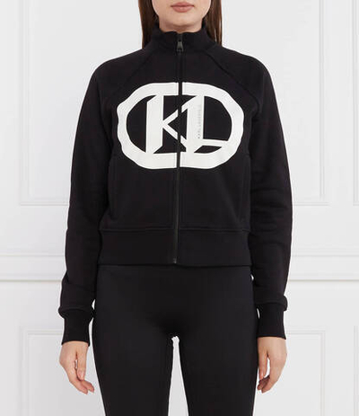 Худи kl logo zip up Karl Lagerfeld - черный(235W1820)