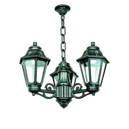 Уличный подвесной светильник Fumagalli SICHEM/ANNA 3L E22.120.S30.VXF1R