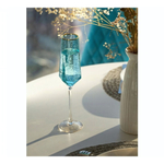 Бокал для шампанского 180мл «ICE CRYSTAL» в наборе 2шт, голубой