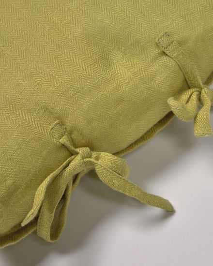 Чехол для подушки Tazu из 100% льна зеленый 30 x 50 cm