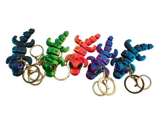 Брелок 3d-печатный Крокодил в ассорт. 9 см