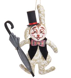 РусКукла RK-461/2 Кукла подвесная «Кролик с зонтиком»