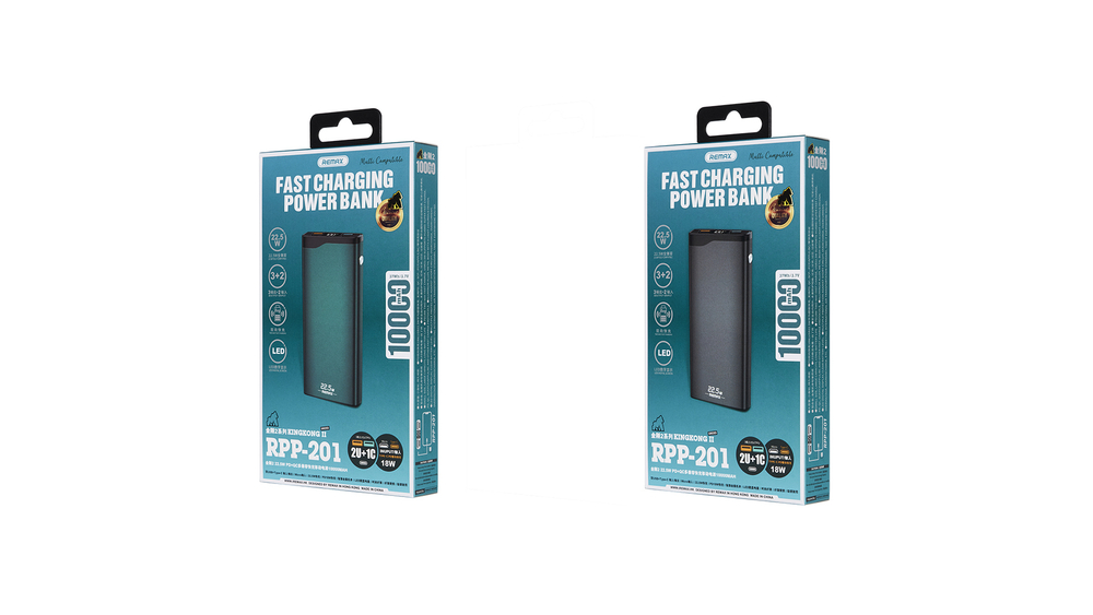 Портативный аккумулятор REMAX RPP-201 10000 mAh PD+QC 3.0 (черный)