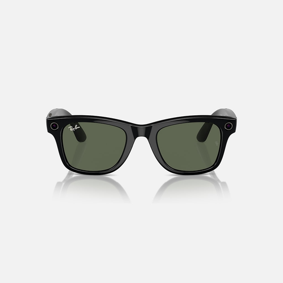 Ray-Ban Meta Wayfarer Smart Glasses - Прозрачные / темно-зеленые Линзы (Size S)