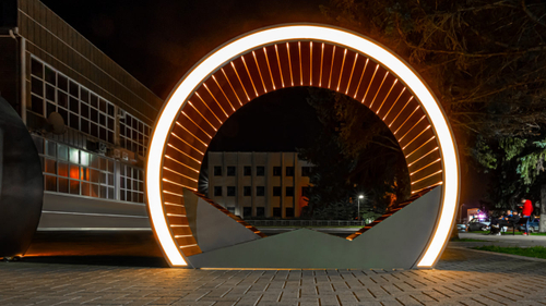 Светящаяся скамейка «Circle»