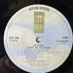 Винтажная виниловая пластинка LP Joe Cocker Luxury You Can Afford (Япония 1978) (Без Оби) Boogie Baby