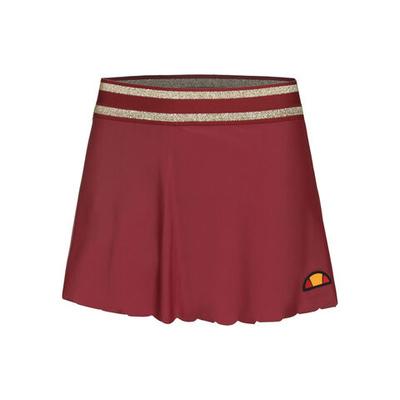 Женская теннисная юбка Ellesse Rachelle Skirt Women - Dark Red, Gold