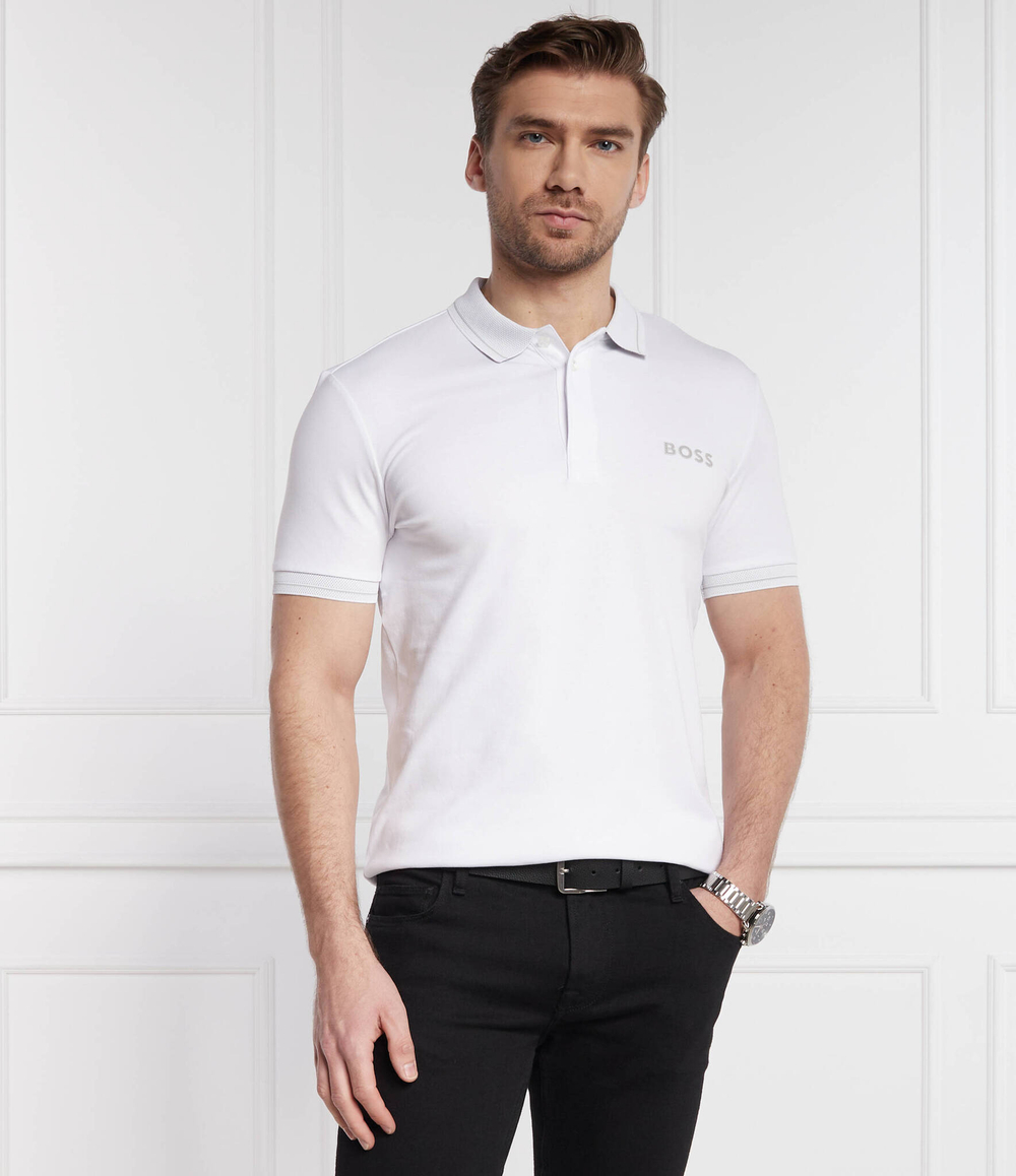 Поло Paule 1 BOSS GREEN - белый(50512892)