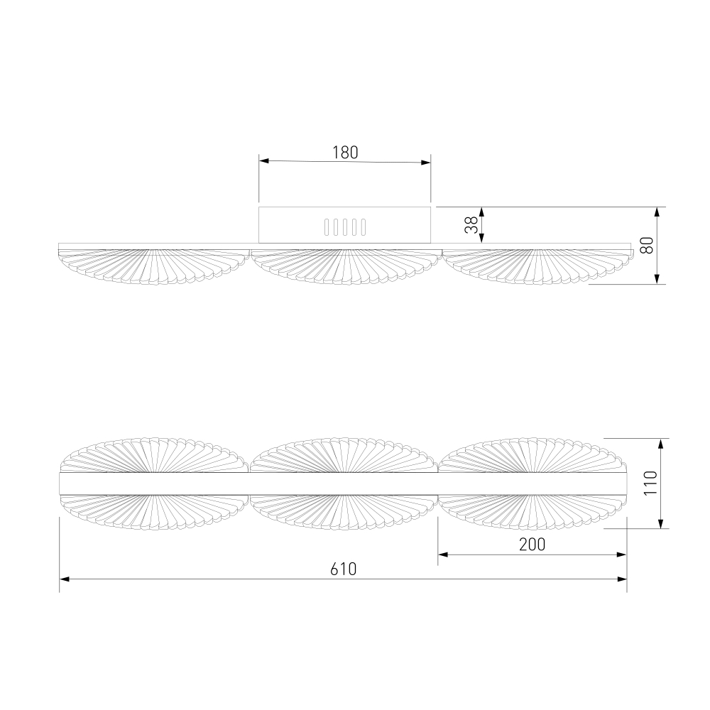 Настенный светодиодный светильник 303070 LED