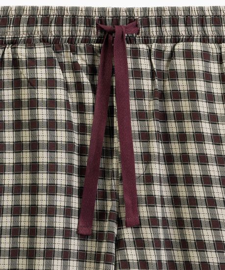 Пижама мужская с длинным рукавом и брюками Atlantic NMP-394, хлопок, винный + серый