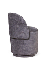 Пуф с кручением Bubble, микромех Rozy dark grey