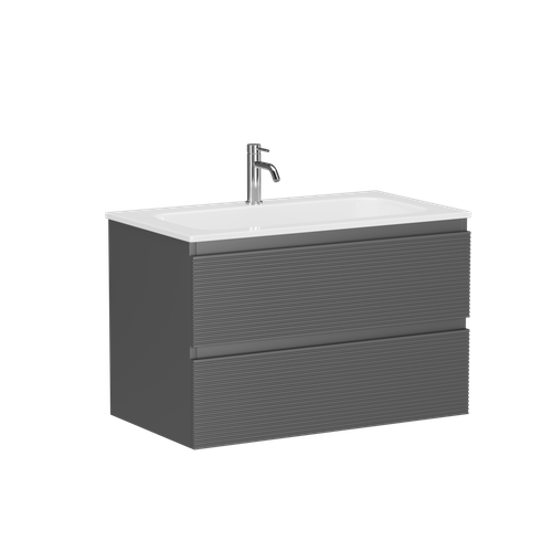 Тумба с раковиной Sancos Folk 80 см FL80GS grey soft