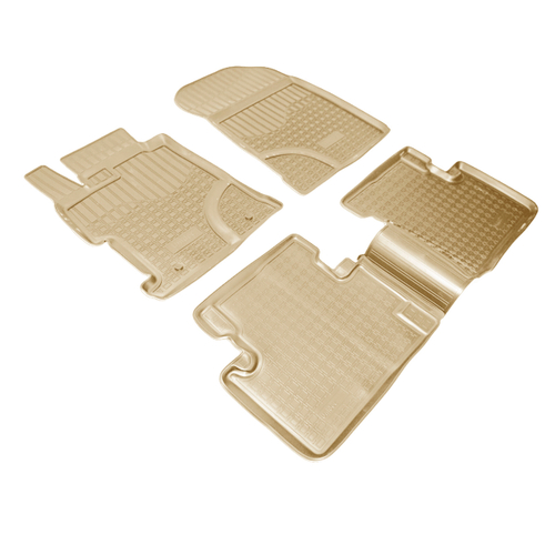 Ковры в салон Norplast/Unidec для Honda Civic IX в кузове EU 11 (2012-), Бежевый, 4 двери, арт.NPA11-C30-120-B