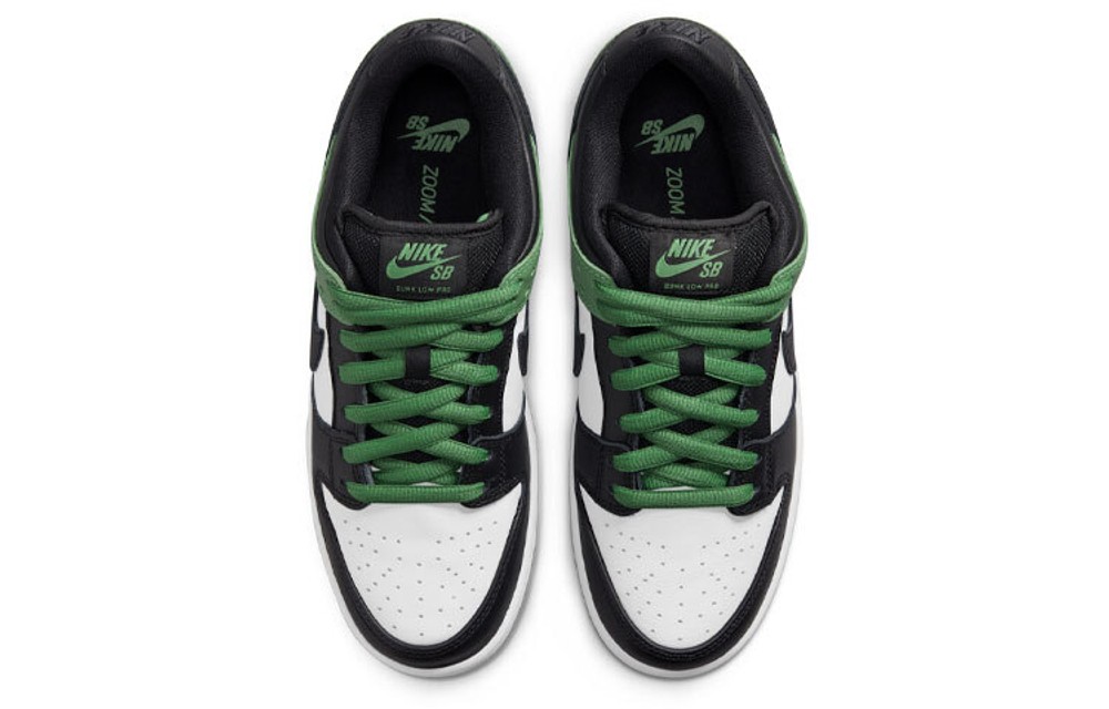 Nike Dunk SB Pro "Classic Green" black and green toe wear-resistant non-slip low-top sneakers for men and women with the same black and green