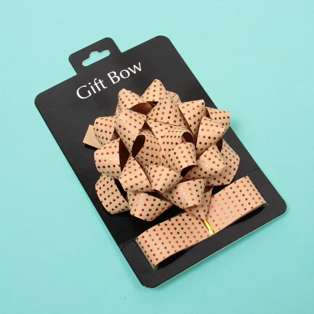 Набор для декорирования «Звездное небо» бант 2см, лента 2,5см (3м), Шампань/Красный