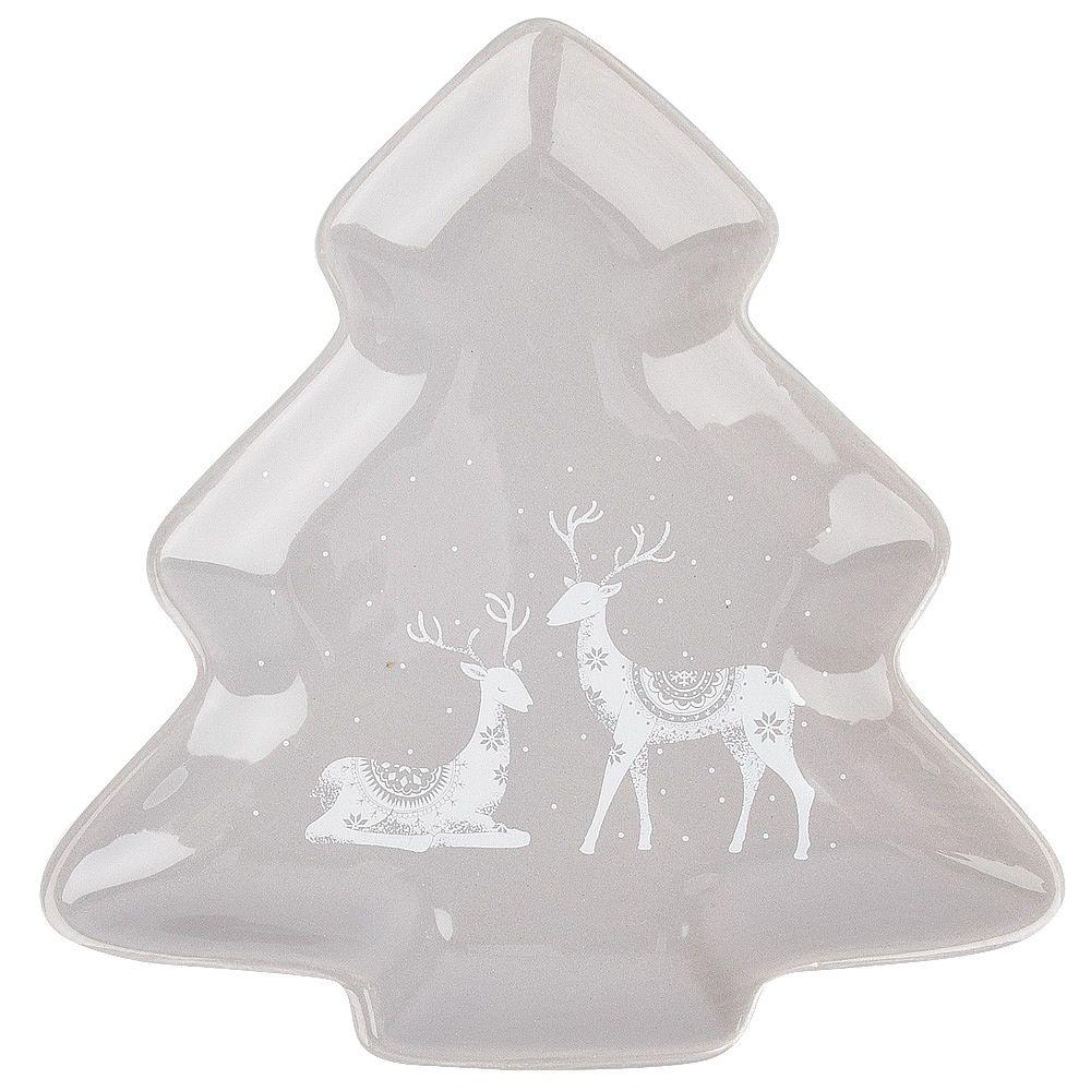 Блюдо сервировочное " " 25*24*2,5см. (керамика) (подарочная упаковка)