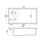 кухонная мойка Omoikiri Kinaru Pro 86-U/I-GB Artceramic/графит