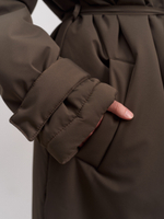 Пальто женское демисезонное "Ливерпуль" коричневый