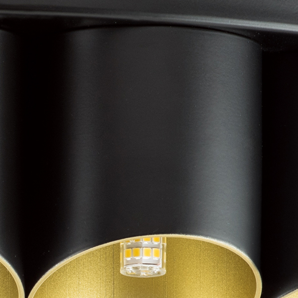 720407 Люстра SIENA 40х40W G9 ЧЕРНЫЙ/ЗОЛОТО