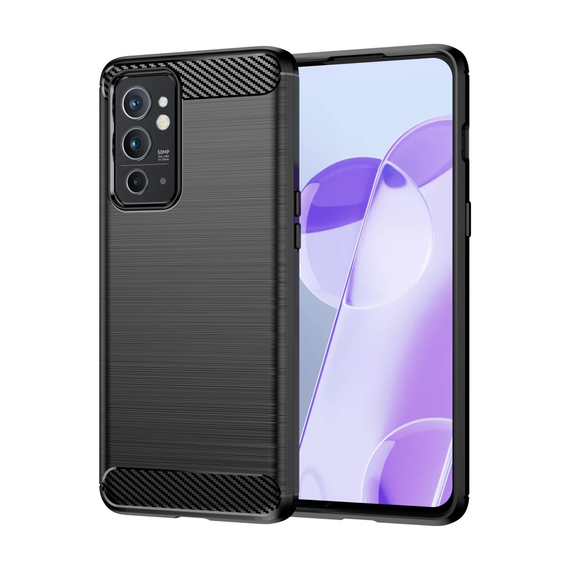 Мягкий защитный чехол в стиле карбон для Oneplus 9RT, серии Carbon от Caseport