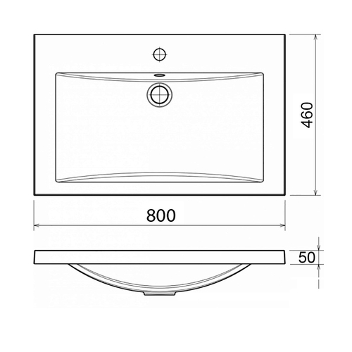 Комплект Тумба Azario KANTRI 80/2Н 800х460х870 напольная, с раковиной Фостер 80, белый глянец (CS00097254)