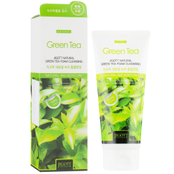 Jigott Natural Green Tea Foam Cleansing пенка для умывания с экстрактом зеленого чая