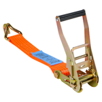 Набор ремень стяжной усиленный с храповиком для крепления груза 10 т 10 м и перчатки AIRLINE ASPM001