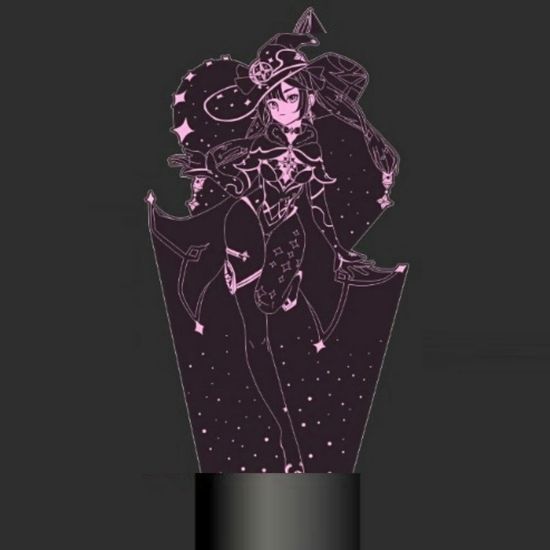 3D лампа Мона Genshin Impact Геншин Импакт