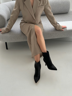 Ботильоны из натуральной кожи