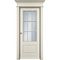 Межкомнатная дверь эмаль Оксфорд 2 RAL 9001 со стеклом